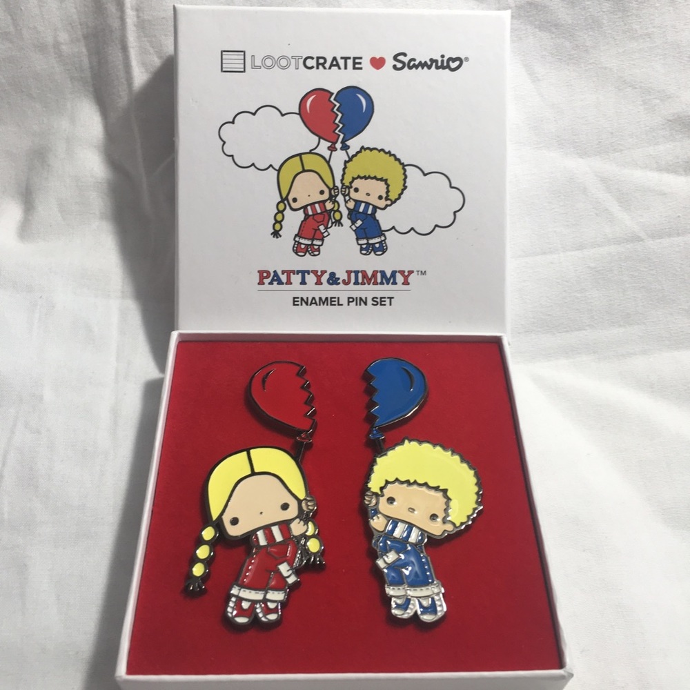 LootCrate ❤️ Sanrio Patty & Jimmy pin set🎈